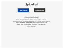 Tablet Screenshot of pad.spline.de